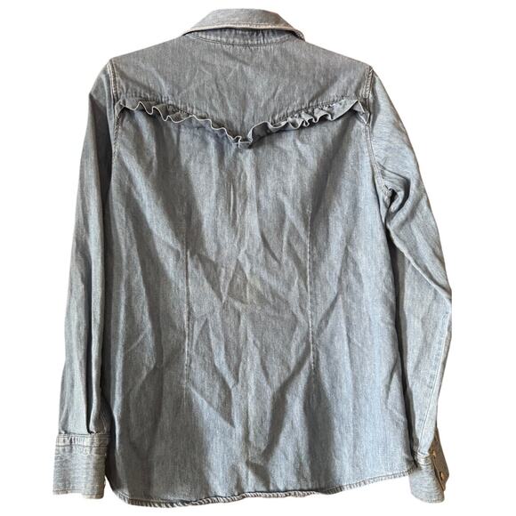 Ariat Light Blue Button Down Shirt - Picture 5 of 8